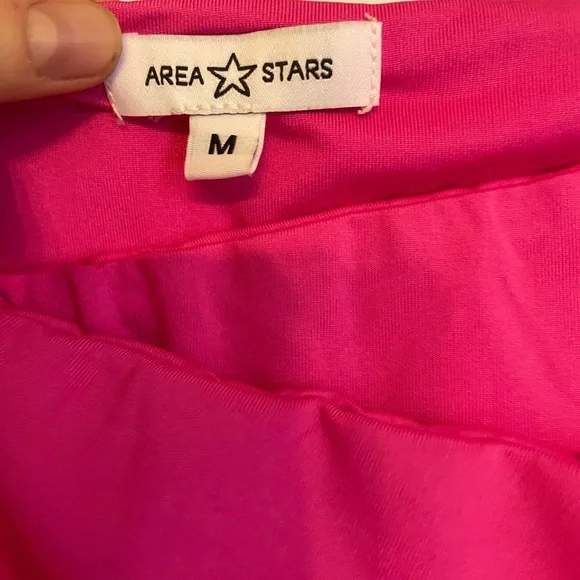 NWOT Area Stars hot pink bodycon maxi skirt - Picture 5 of 5